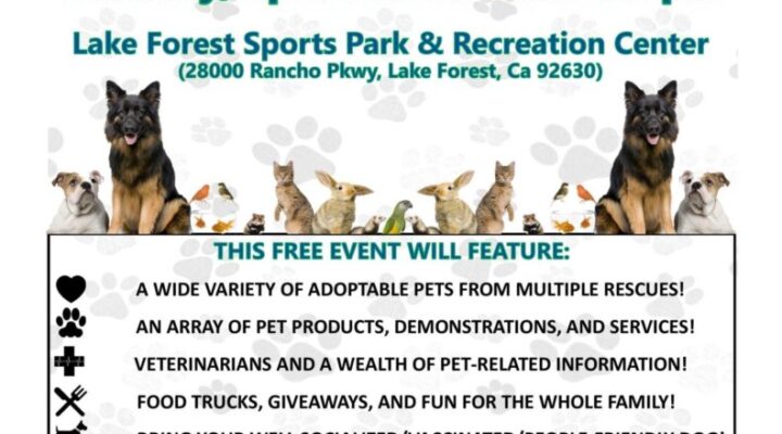 Pet Expo event flyer with featured activities.